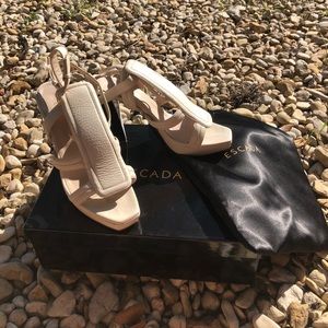 Slightly worn vintage Escada heels